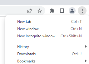 Incognito window