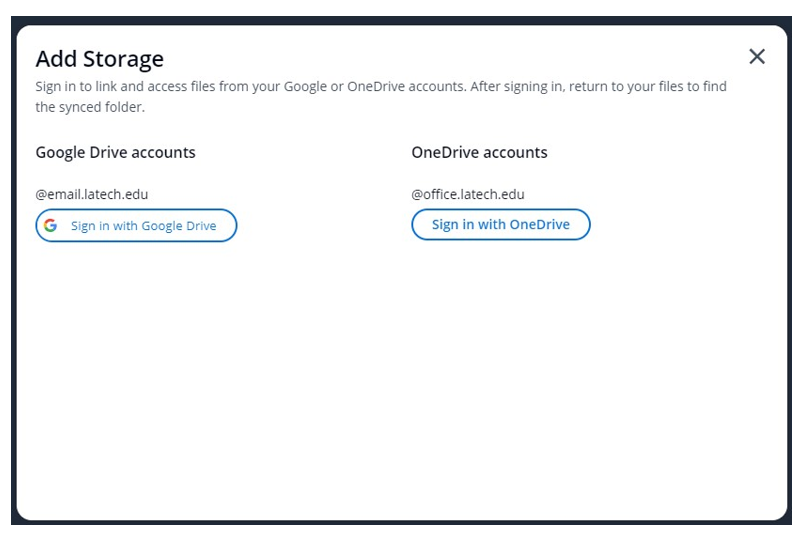 Add storage window