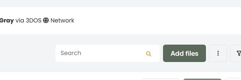 Button that says "Add files"