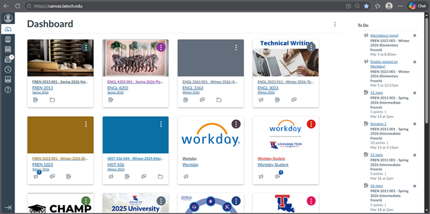 The Canvas Web Dashboard.